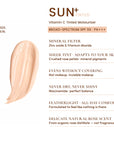 SUN+ Tinted • Vitamin-C Antioxidant Moisturiser SPF 50+PA+++