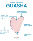 Native Essentials GUASHA • Massage Tool | Pink Quartz Guasha Stone Pink Quartz