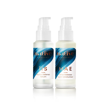 Native Essentials Moisturise + Protect Set serum + moisturiser 30 ml x 2 | 1 fl. oz x 2