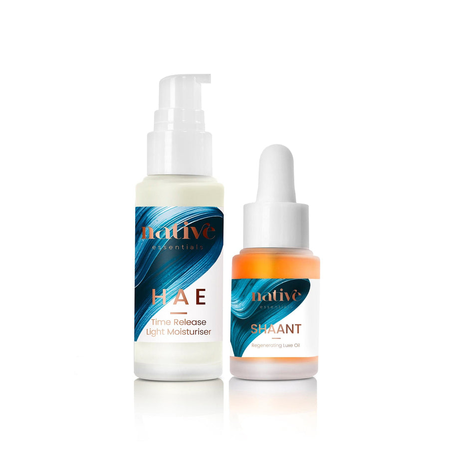 Native Essentials Nourish + Repair Set moisturiser + oil 30 ml + 15 ml | 1 fl oz + 0.5 fl oz